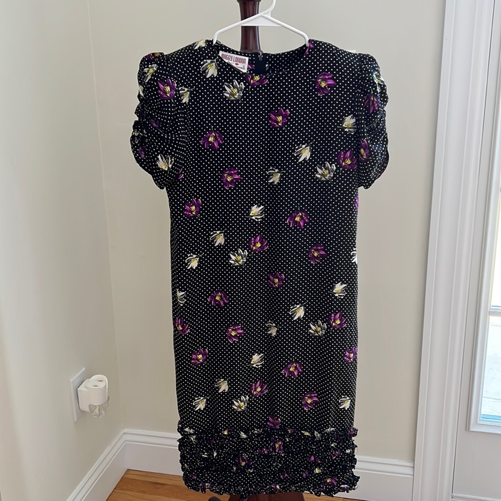 Vintage 100% silk dress